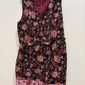 Laundry By Shelli Segal Burgundy and Black Dress